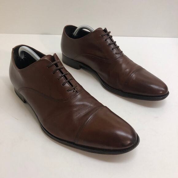 VERY GOOD To Boot New York Brandon Cap Toe Oxfords Brown Leather Men's Size 10 - Picture 5 of 12